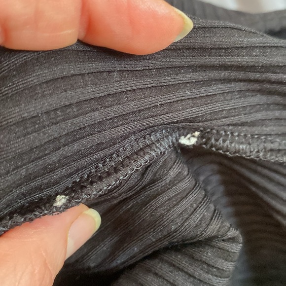 Wilfred Free Black Long Sleeve Ribbed Bodysuit Aritzia Size large - Picture 10 of 12